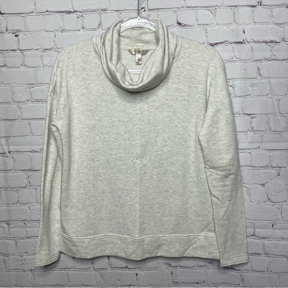 Banana Republic Cloud Terry Long Sleeve Cowl Neck Sweater size XS - Picture 8 of 8